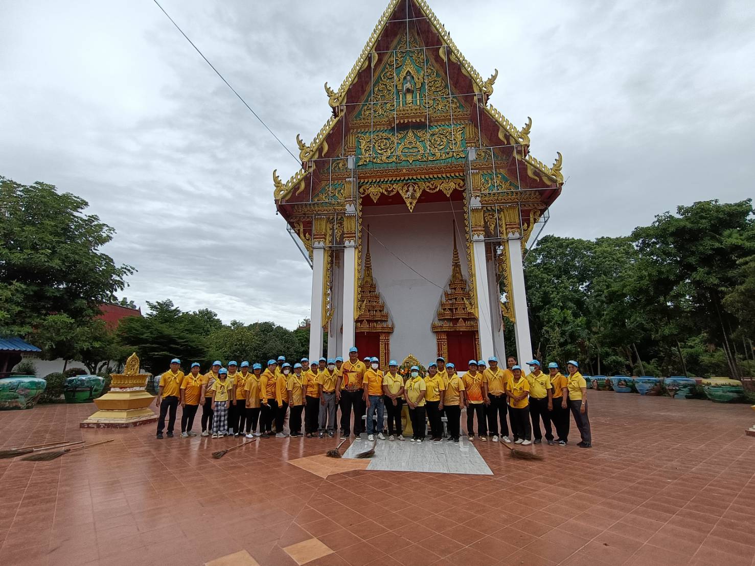 กิจกรรมจิตอาสา วัดจุกคลี หมู่ที่ 5 ตำบลไม้ดัด